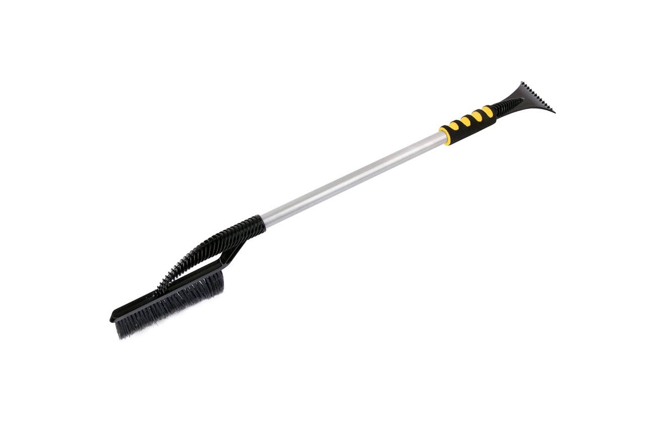 Racleta curatare zapada cu perie, cu maner SOFT GRIP,  lungime 770cm