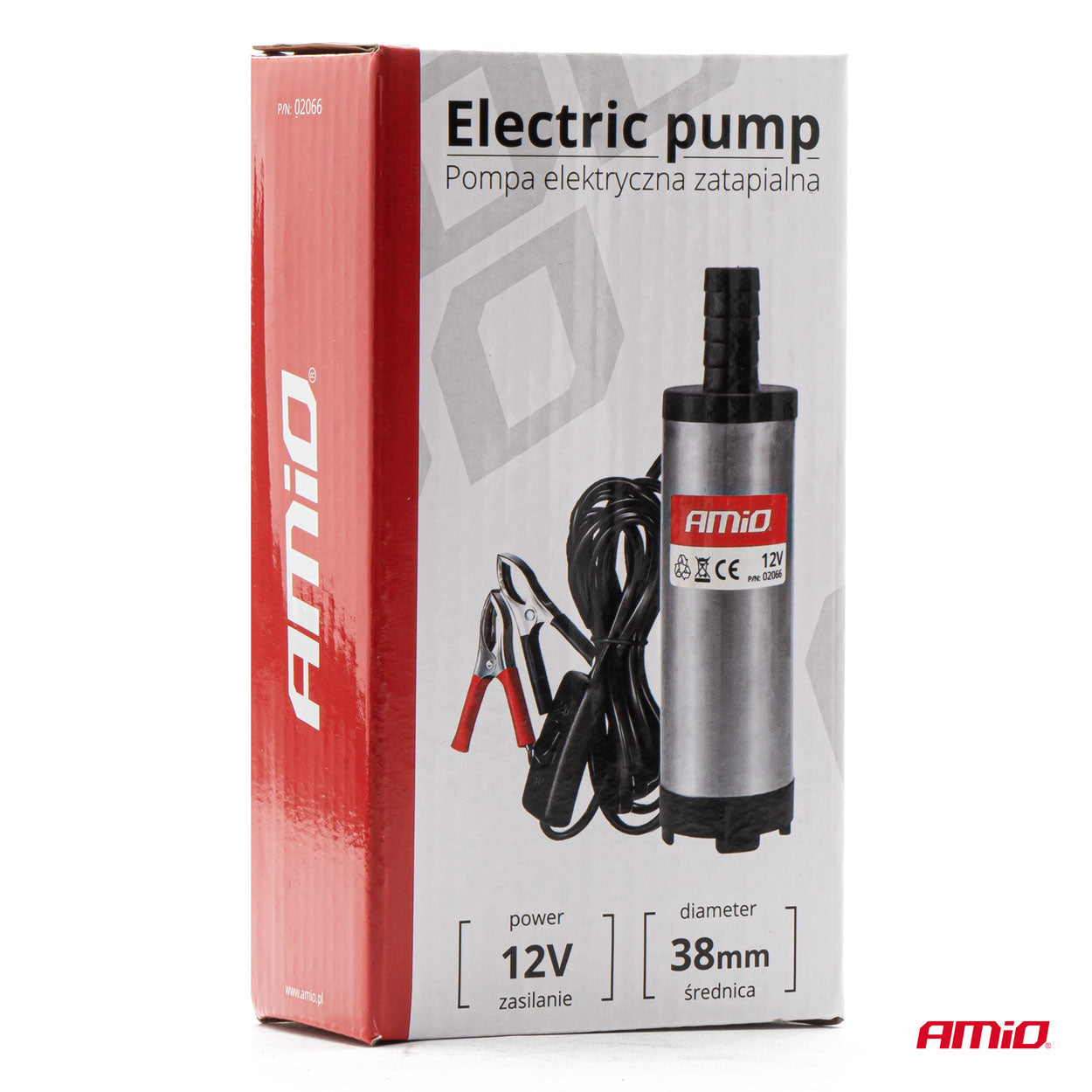 Pompa de motorina sumersibila, alimentare 12V, diametru 38mm