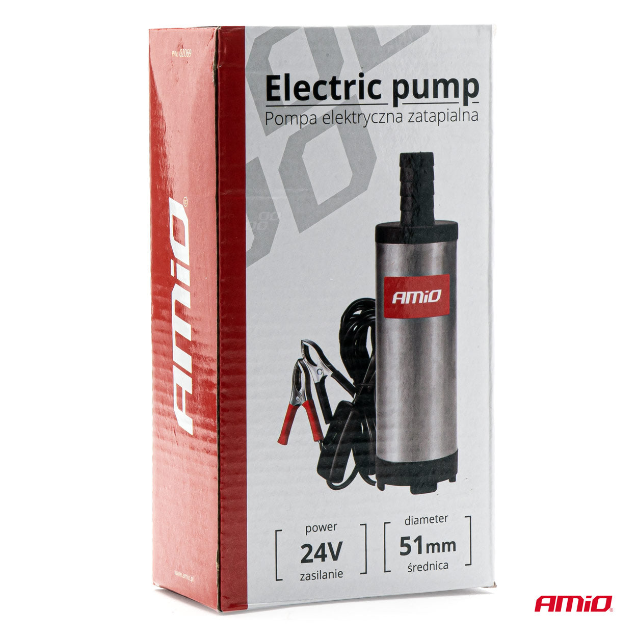 Pompa de motorina sumersibila, alimentare 24V, diametru 51mm