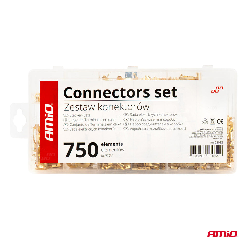 Set 750 conectori terminali pentru circuite electrice