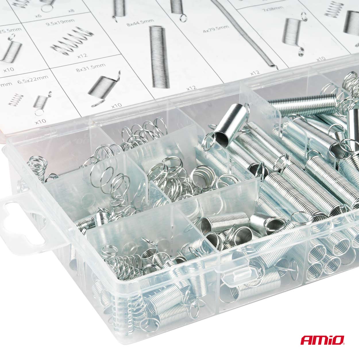 Set 200 arcuri de compresie si extensie de diferite dimensiuni pentru reparatii