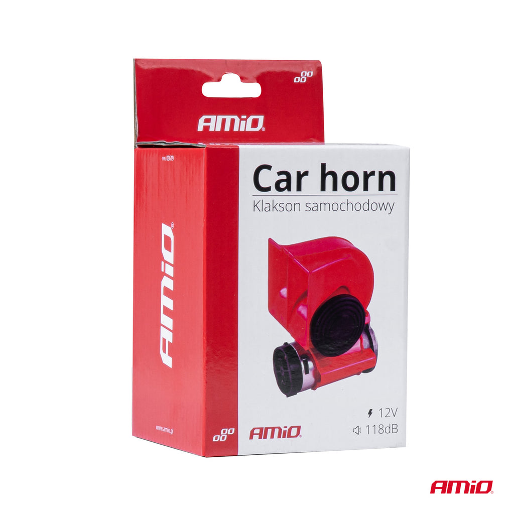 Claxon Bitonal Profesional cu compresor incorporat, model "Extra Loud" pana la 118 dB, tensiune alimentare 12V