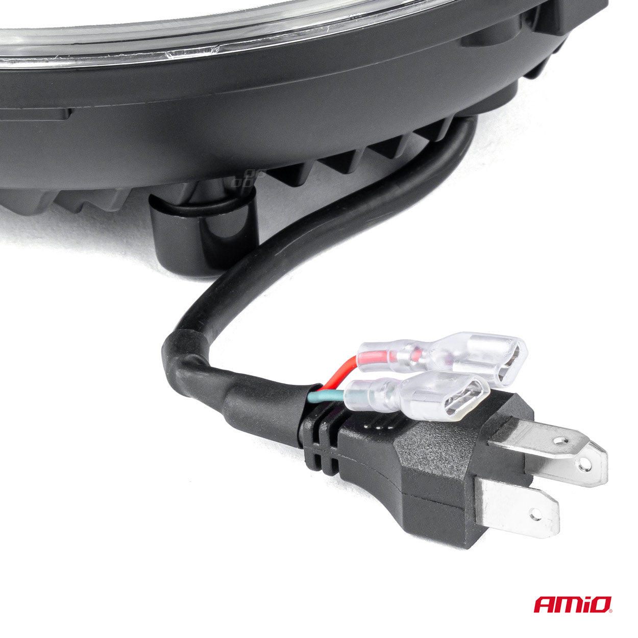 Lampa Suplimentara LED pentru Vehicule Off-Road, ATV, SSV, cu inscriptie "BOSS" si functii: Faza Lunga, Faza Scurta, Semnalizare, Pozitie, tensiune alimentare 9 - 36V, diametru Ø170 mm