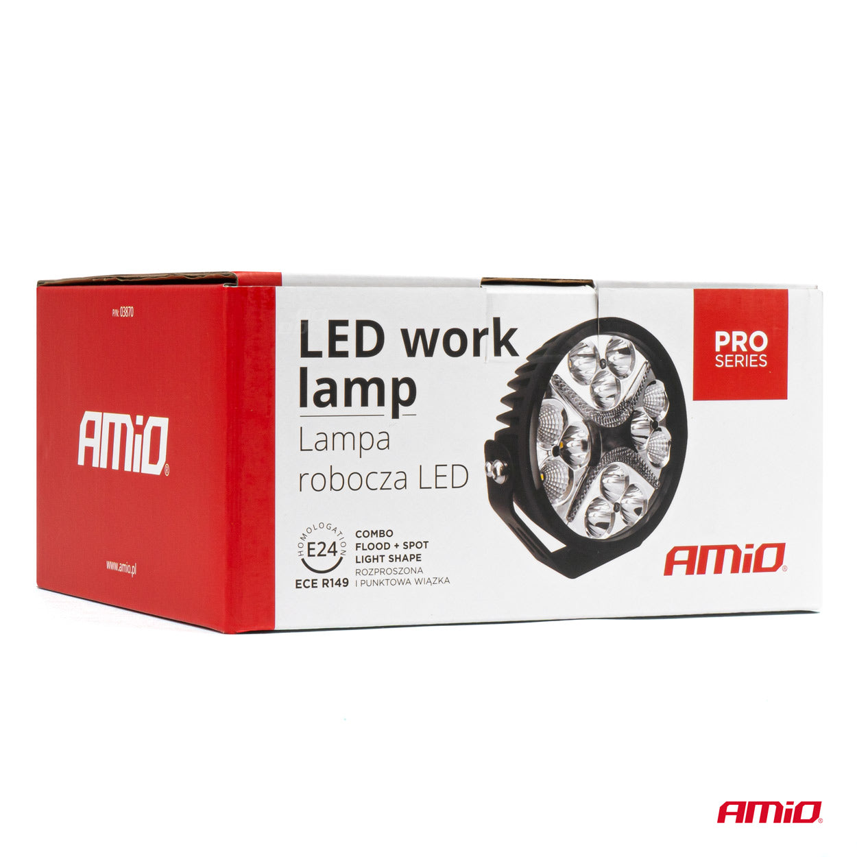 Proiector LED "PRO SERIES" cu doua functii pentru Off-Road, ATV, SSV, putere 54W, 7200lm, culoare 6000K, tensiune 10-30V, dimensiuni 140 x 140 x 61 mm