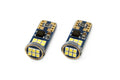 Set becuri auto cu LED CANBUS UltraBright compatibil T10e W5W 18 SMD Alb 12V/24V, destinat competitiilor auto sau off-road