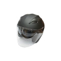 Casca moto tip jet neagra cu viziera transparenta si ochelari de soare marimea XL, model Urban