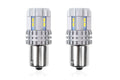 Set becuri auto cu LED CANBUS compatibil P21 R5W/R10W 22 SMD Alb 12V/24V, destinat competitiilor auto sau off-road