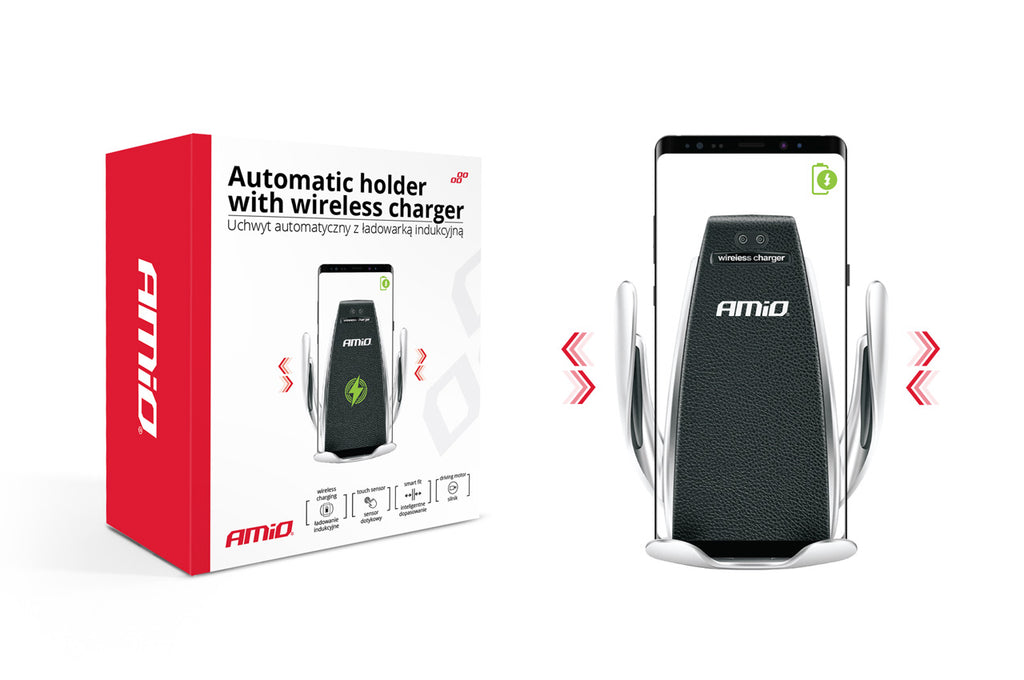 Suport auto inteligent pentru telefon cu incarcare wireless PHW-01