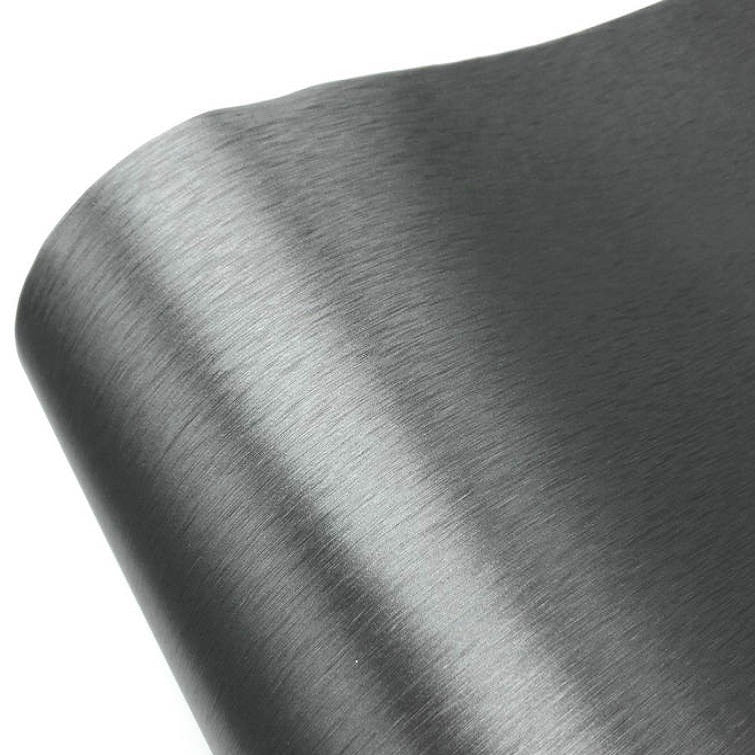 Folie colantare auto Aluminiu Polisat Antracit (1m x 1,52m)