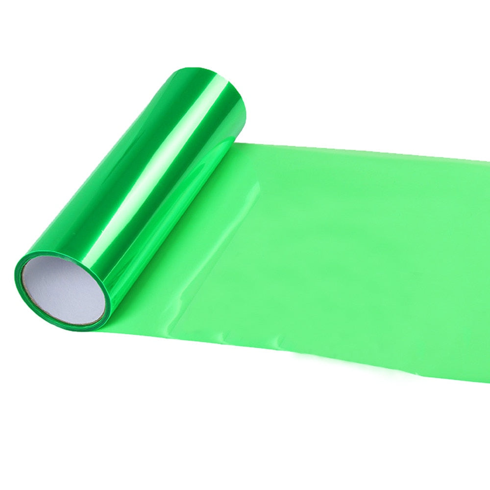 Folie protectie faruri / stopuri auto - Verde (pret/m liniar) - 054