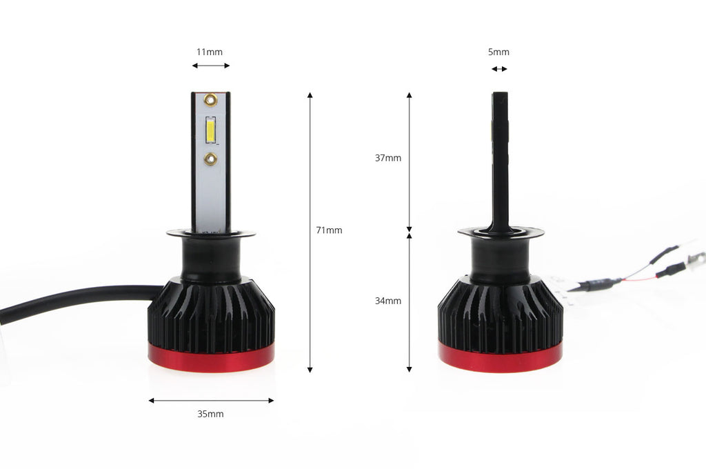 Becuri auto LED BF Series AMiO compatibil H1, destinat competitiilor auto sau off-road