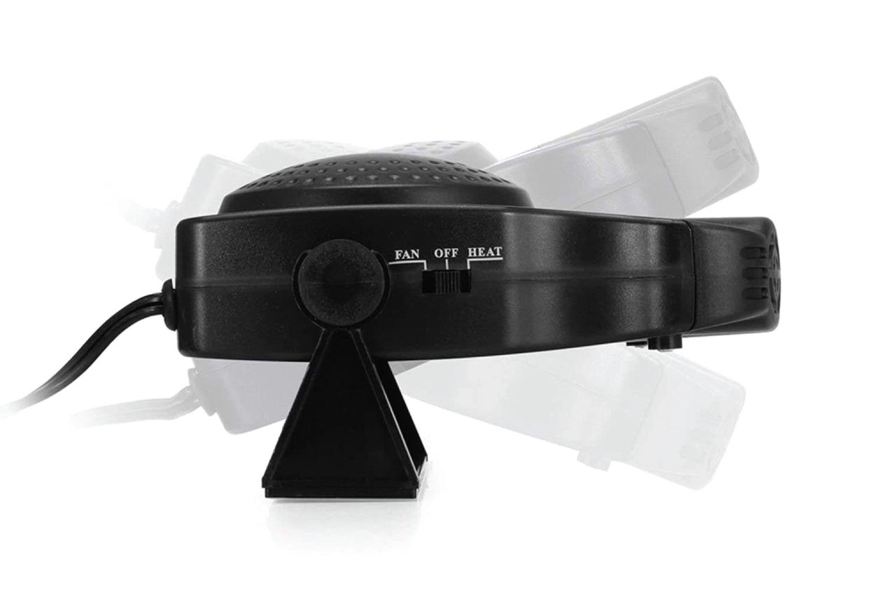 Aeroterma Auto 2in1, Ventilate, Incalzire Rapida si Dezghetare Geamuri, 12V, Putere 150W, cu mufa de bricheta