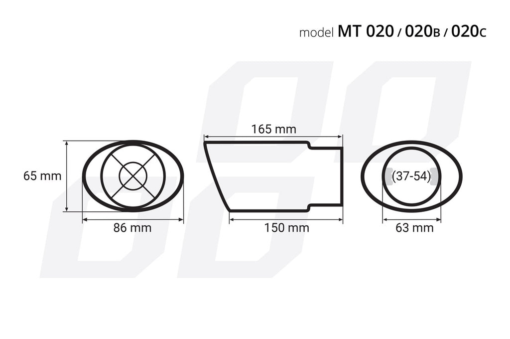 Ornament toba esapament din otel inoxidabil MT 020C