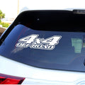 Sticker autoadeziv pentru vehicule Off Road, model "4x4 Off Road", dimensiune 29 x 11 cm, culoare Alba