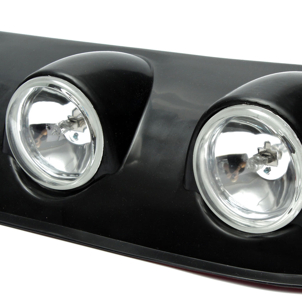 Ansamblu format din 4 proiectoare cu becuri H3 cu halogen, montaj pe plafon sau capota, alimentare 12V, lungime 100cm, destinat vehiculelor Off-Road