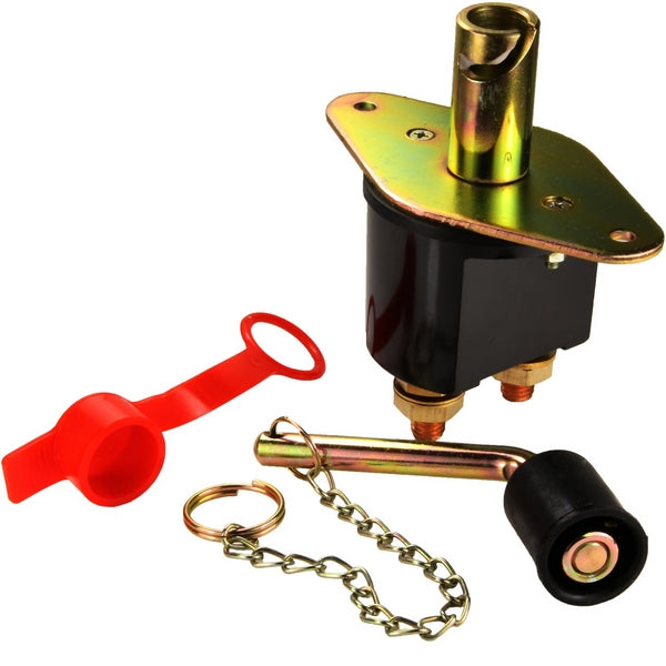 Intrerupator "Contact General" dimensiune MARE pentru Camioane, 12V - 24V, cu cheie metalica