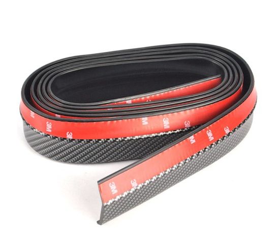 Protectie spoiler, prelungire bara fata/spate din cauciuc, culoare CARBON Negru