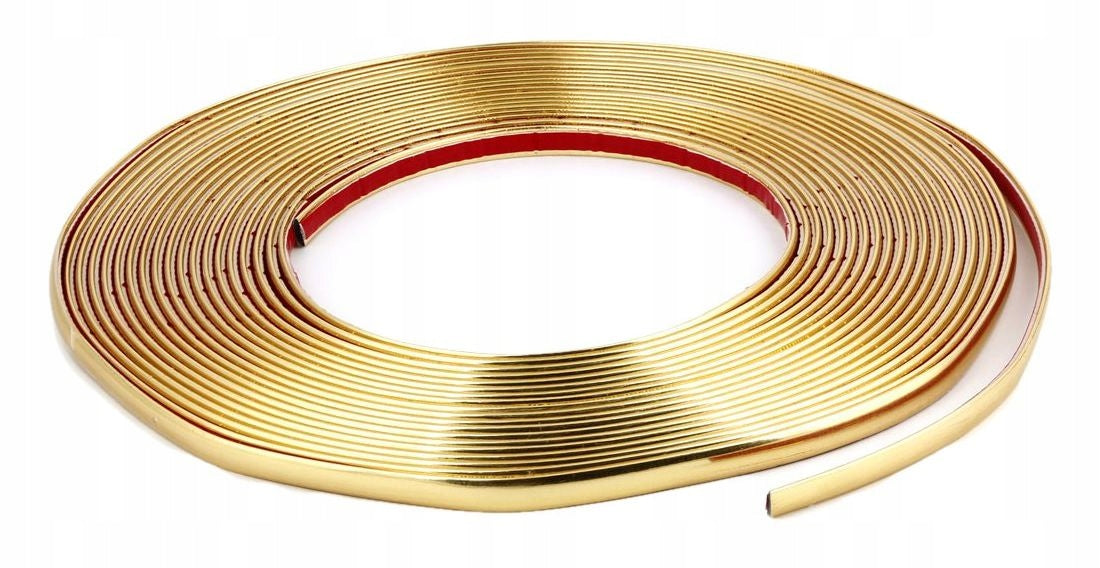 Rola Ornament autoadeziv, 8mm x 15m, culoare Crom GOLD