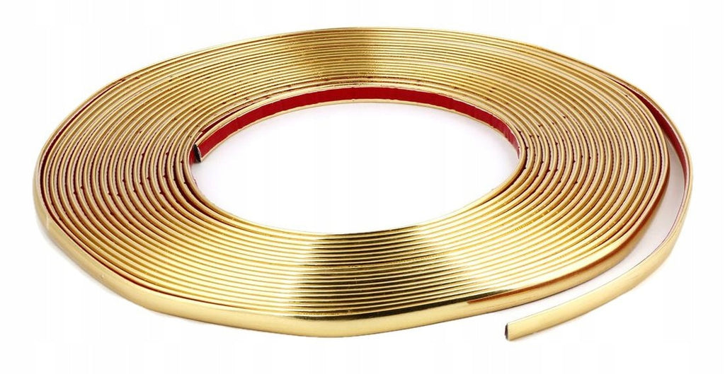 Rola Ornament autoadeziv, 10mm x 15m, culoare Crom GOLD