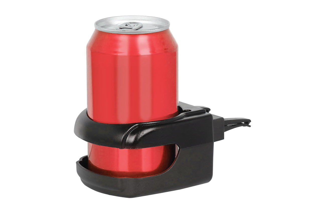 Suport auto universal pentru pahare, montaj in grila de ventilatie, culoare neagra, DH-03