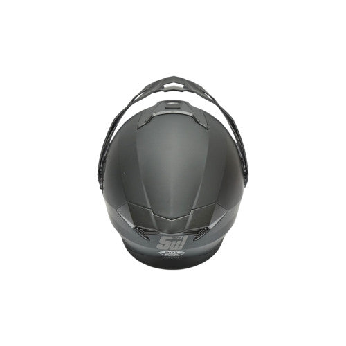 Casca motocross integrala, negru mat cu viziera transparenta si ochelari de soare marimea XL, model LION