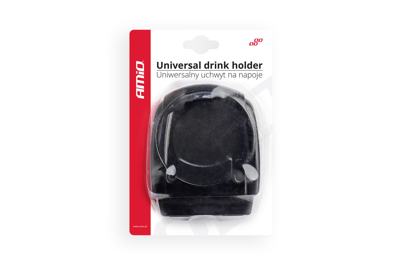 Suport auto universal pentru pahare, montaj in grila de ventilatie, culoare neagra, DH-03