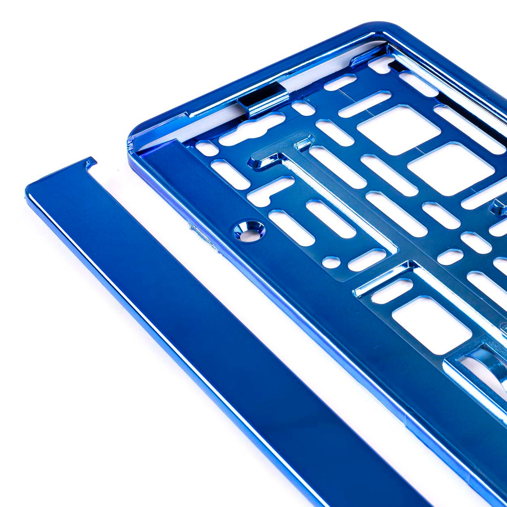 Suport numar inmatriculare din plastic, calitate Premium, culoare ALBASTRA