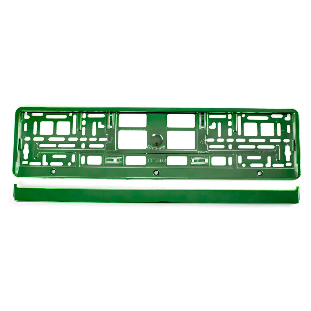Suport numar inmatriculare din plastic, calitate Premium, culoare VERDE