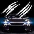 Set 2 stickere autoadezive Tuning, model "Monster Scratches", dimensiune 37 x 9 cm, culoare Alba