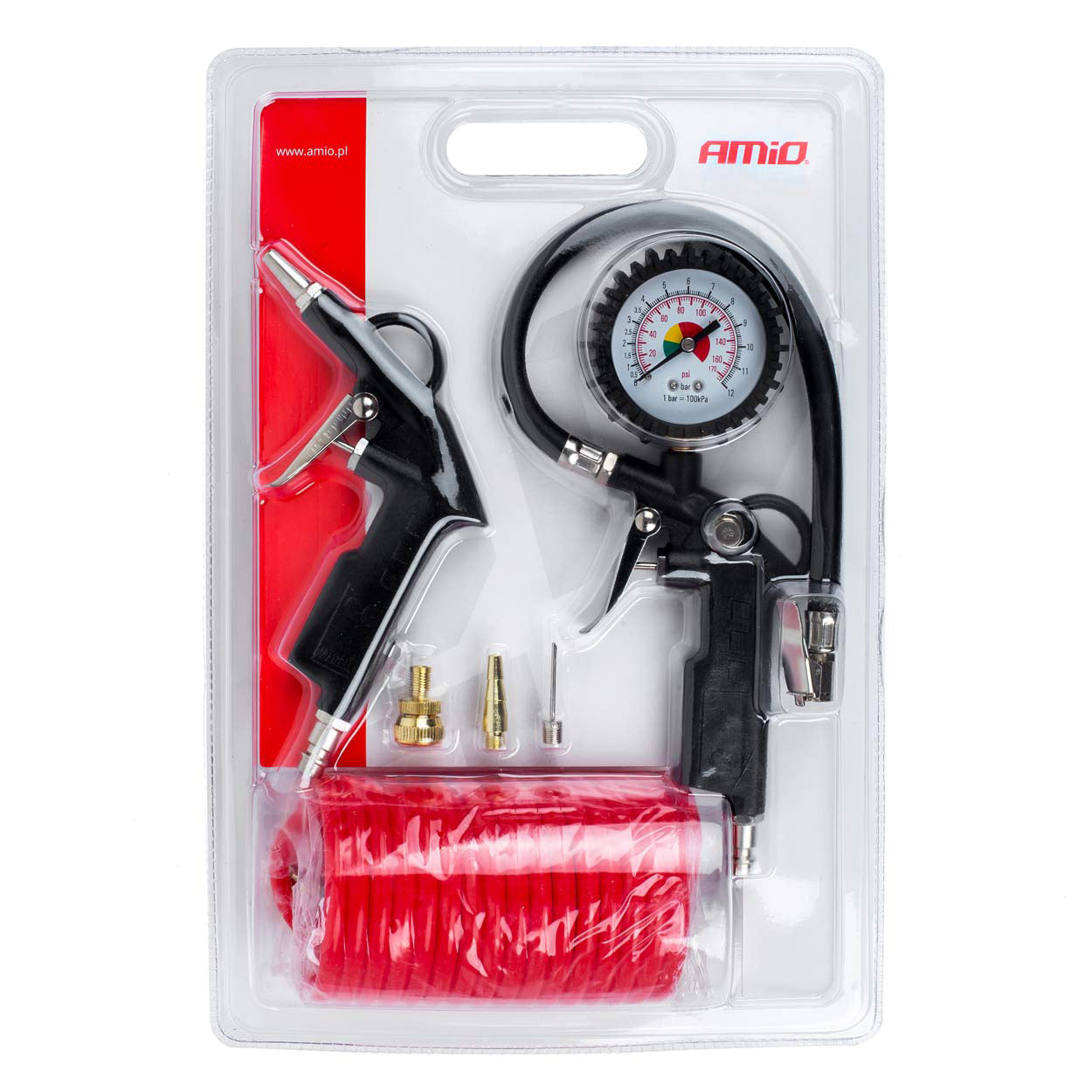 Adaptor bricheta auto tripla 12/24V, iluminata LED, cu intrerupator individual si 1 port USB, 5V, 2.1A
