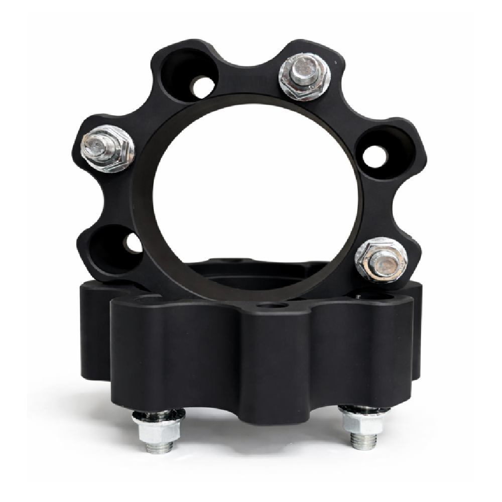 Set 2 buc. Distantiere Roti ATV din Aluminiu Forjat, grosime 50mm, distanta prezoane 4 x 110mm, gaura centrare 90,2mm, piulite M10 x 1,25