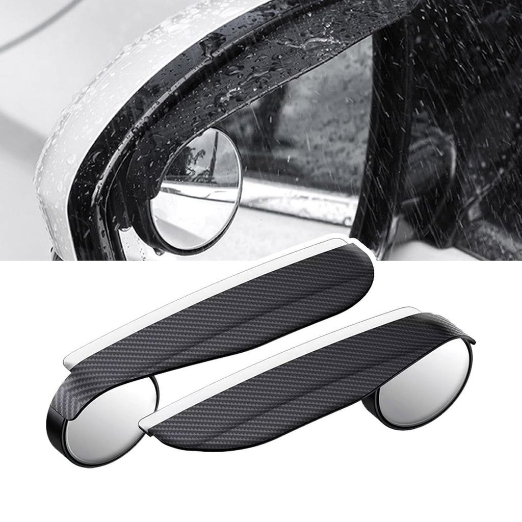 Set 2 buc. Oglinzi "Unghi Mort" cu protectie ploaie, finisaj Carbon, culoare Neagra