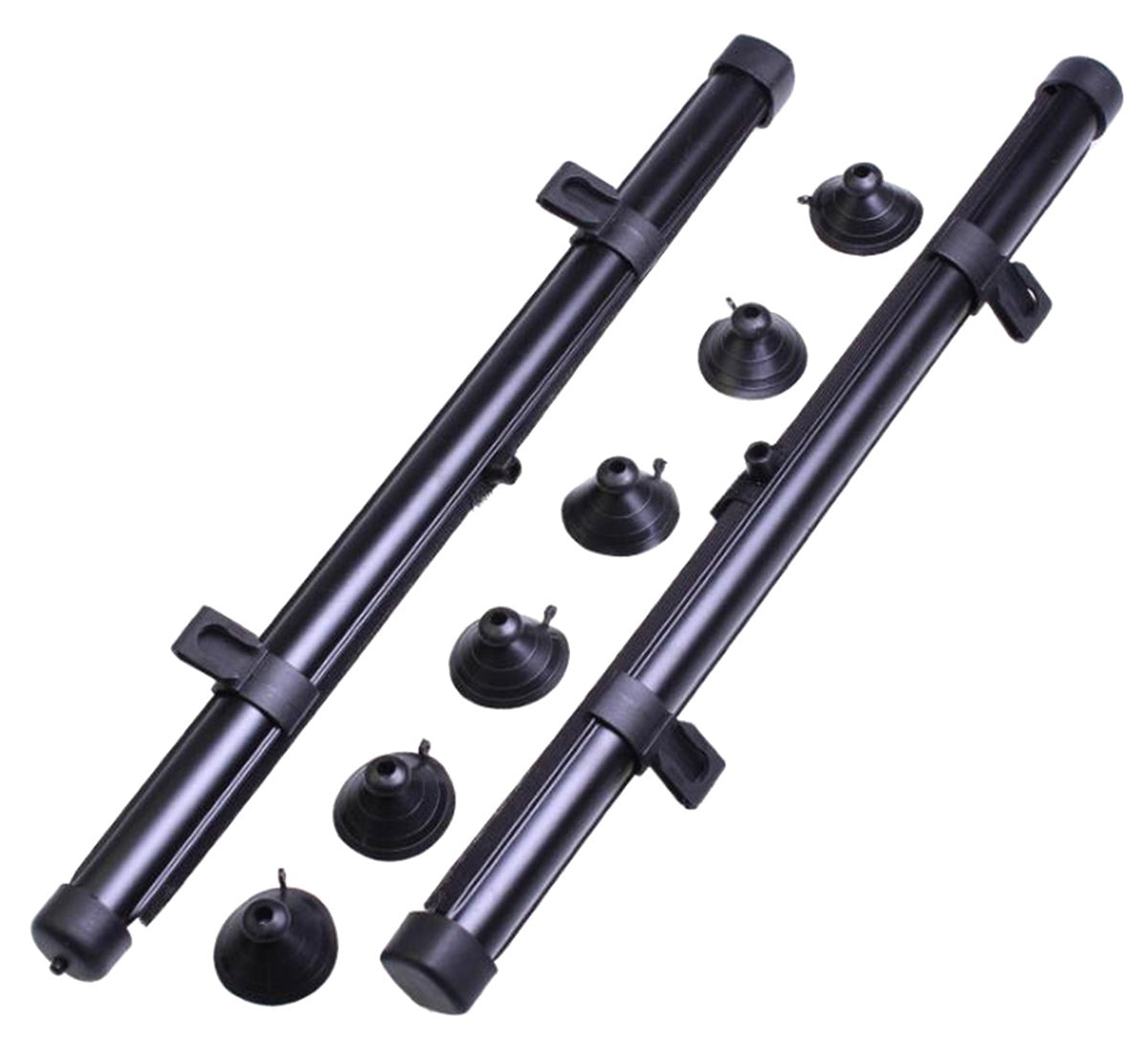 Set 2 buc. jaluzele auto retractabile, latime 40cm, culoare Neagra