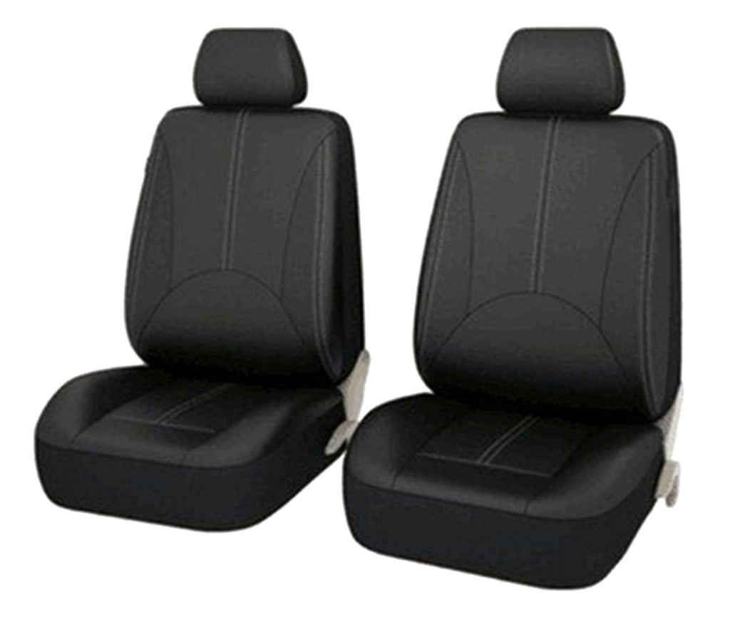 Set 11 huse scaun auto UNIVERSALE din piele ecologica NEGRU AG338E