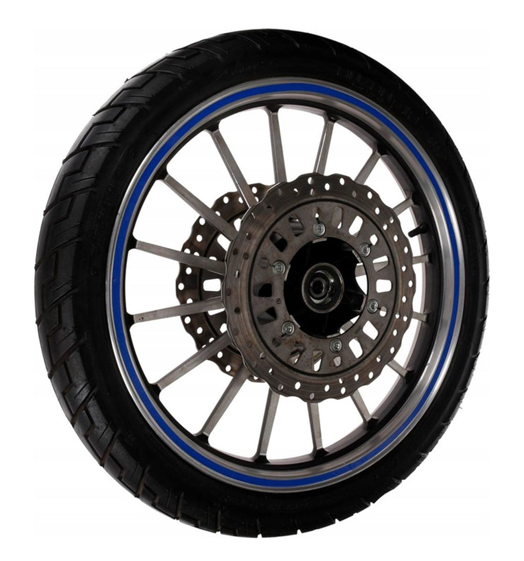 Set 16 ornamente Reflectorizante pentru jante auto, moto, culoare Albastra