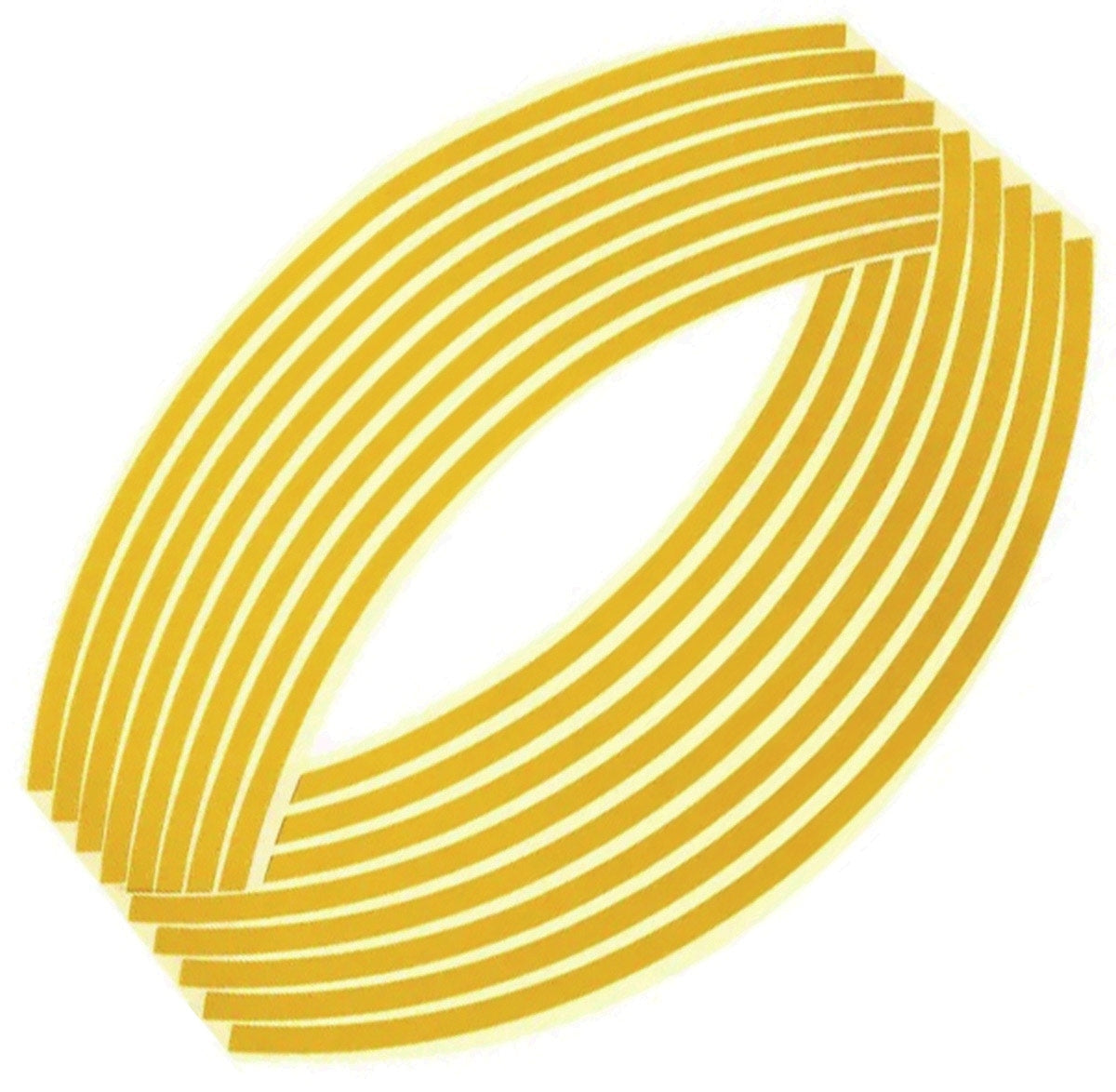 Set 16 ornamente Reflectorizante pentru jante auto, moto, culoare Galben