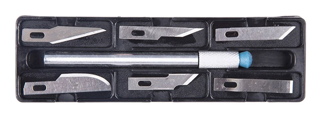 Set 6 buc. cutter + diverse lame de schimb pentru folie autocolant, AVX-AG607A