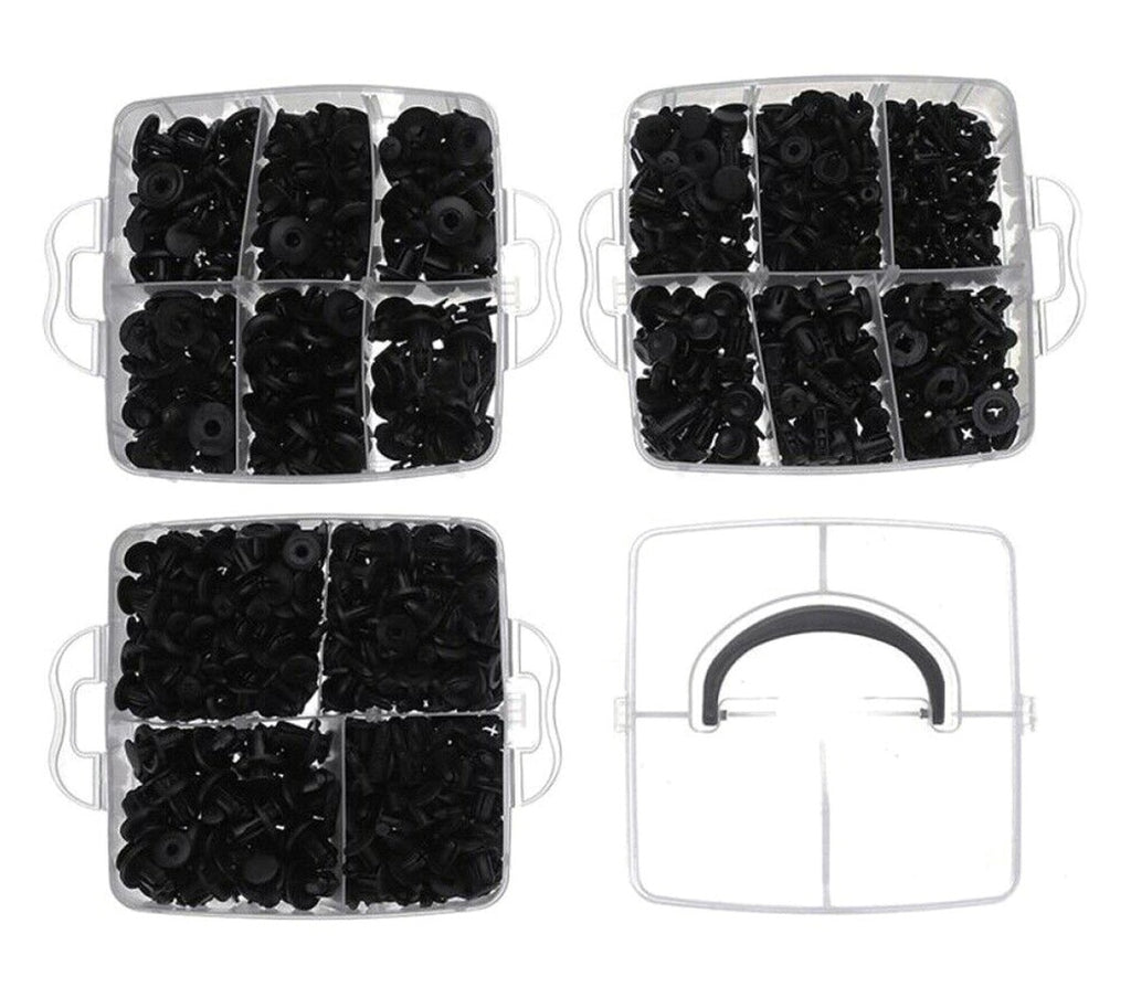 Set 625 clipsuri auto universale pentru montaj cu extractor inclus