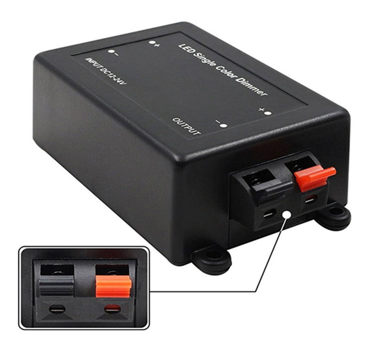 Dimmer / comutator wireless pentru Banda LED cu Telecomanda, 12V - 24V