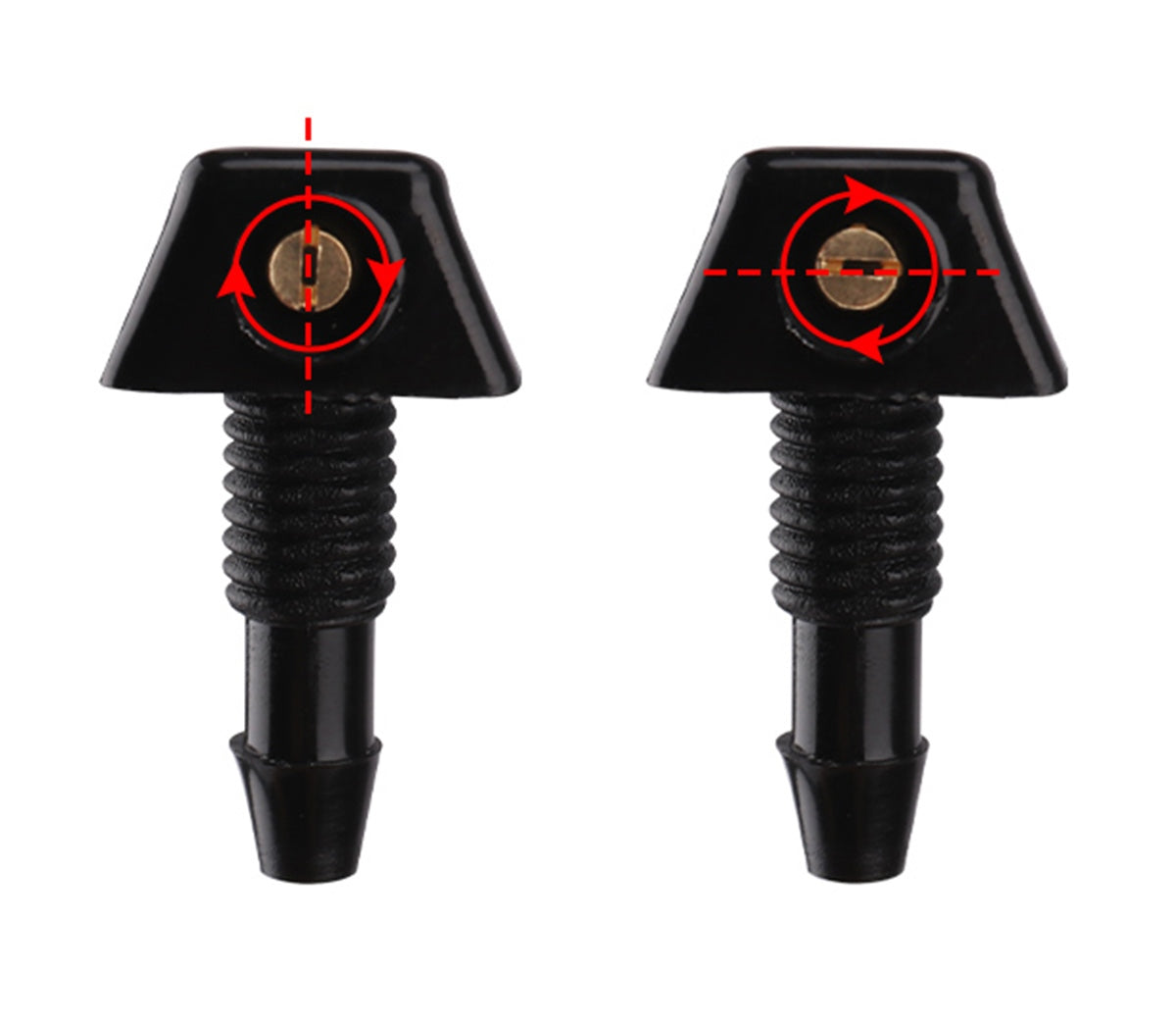 Set Universal cu 2 diuze spalare parbriz + furtunuri si accesorii de montaj