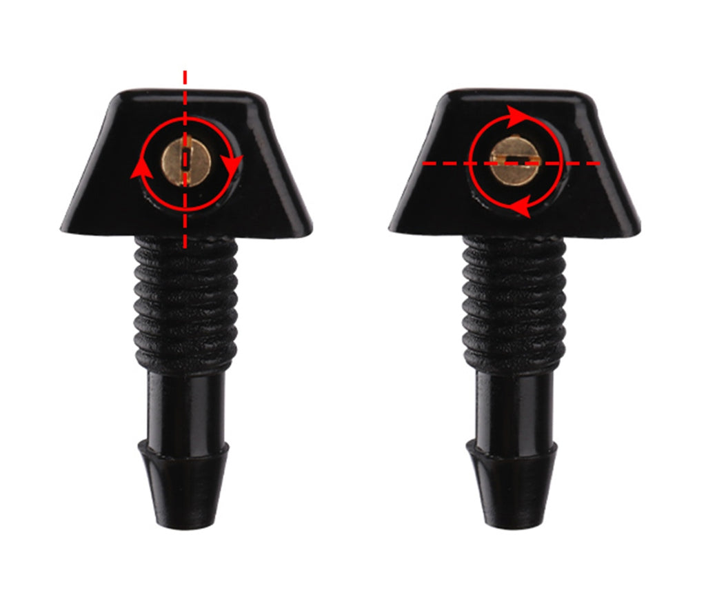 Set 2 diuze spalare parbriz Universale, culoare Neagra