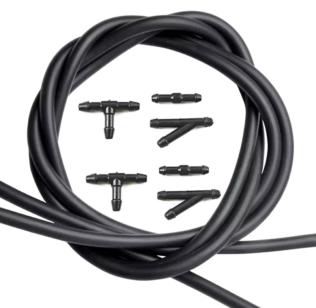Set Universal cu 2 diuze spalare parbriz + furtunuri si accesorii de montaj