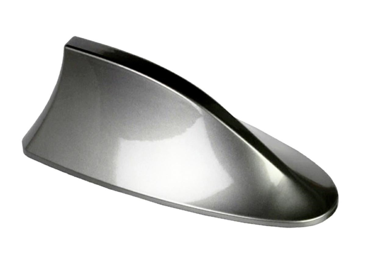 Antena auto activa AM - FM tip "SHARK TAIL" culoare GRI ARGINTIU