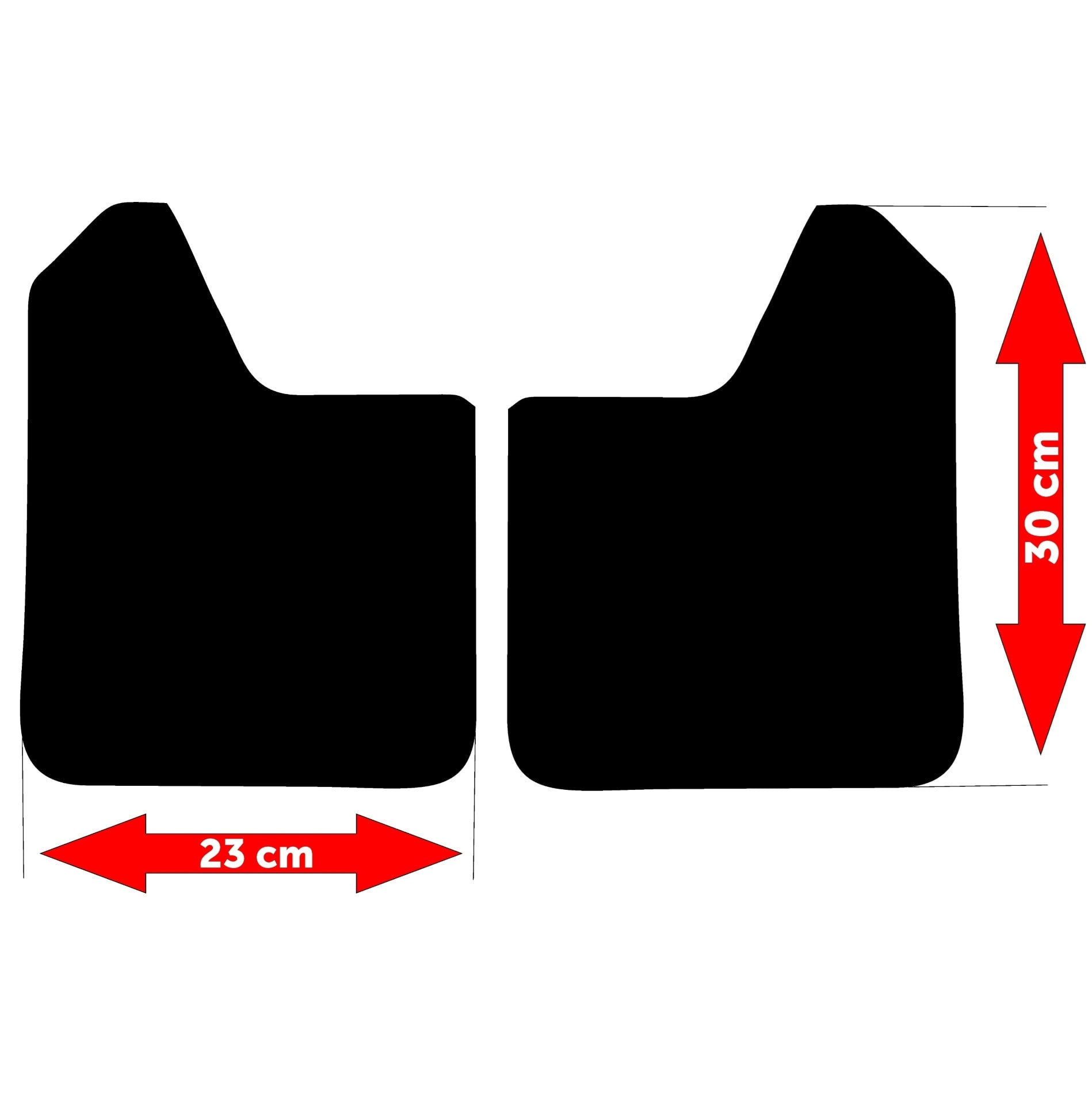 Set 4 Aparatori Noroi SPORT din cauciuc pentru autoturisme, universale,  model Racing, dimensiune 30 x 23cm