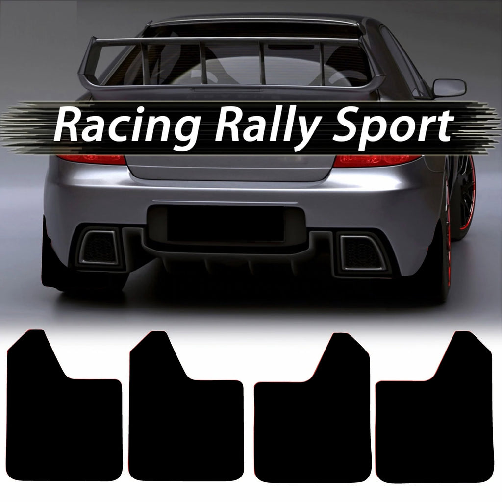 Set 4 Aparatori Noroi SPORT din cauciuc pentru autoturisme, universale,  model Blank, dimensiune 30 x 23cm