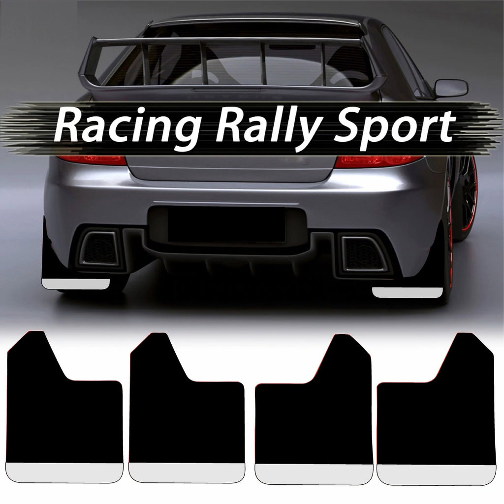 Set 4 Aparatori Noroi SPORT din cauciuc pentru autoturisme, universale,  model Silver, dimensiune 30 x 23cm