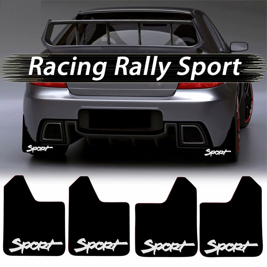 Set 4 Aparatori Noroi SPORT din cauciuc pentru autoturisme, universale,  model Sport, dimensiune 30 x 23cm