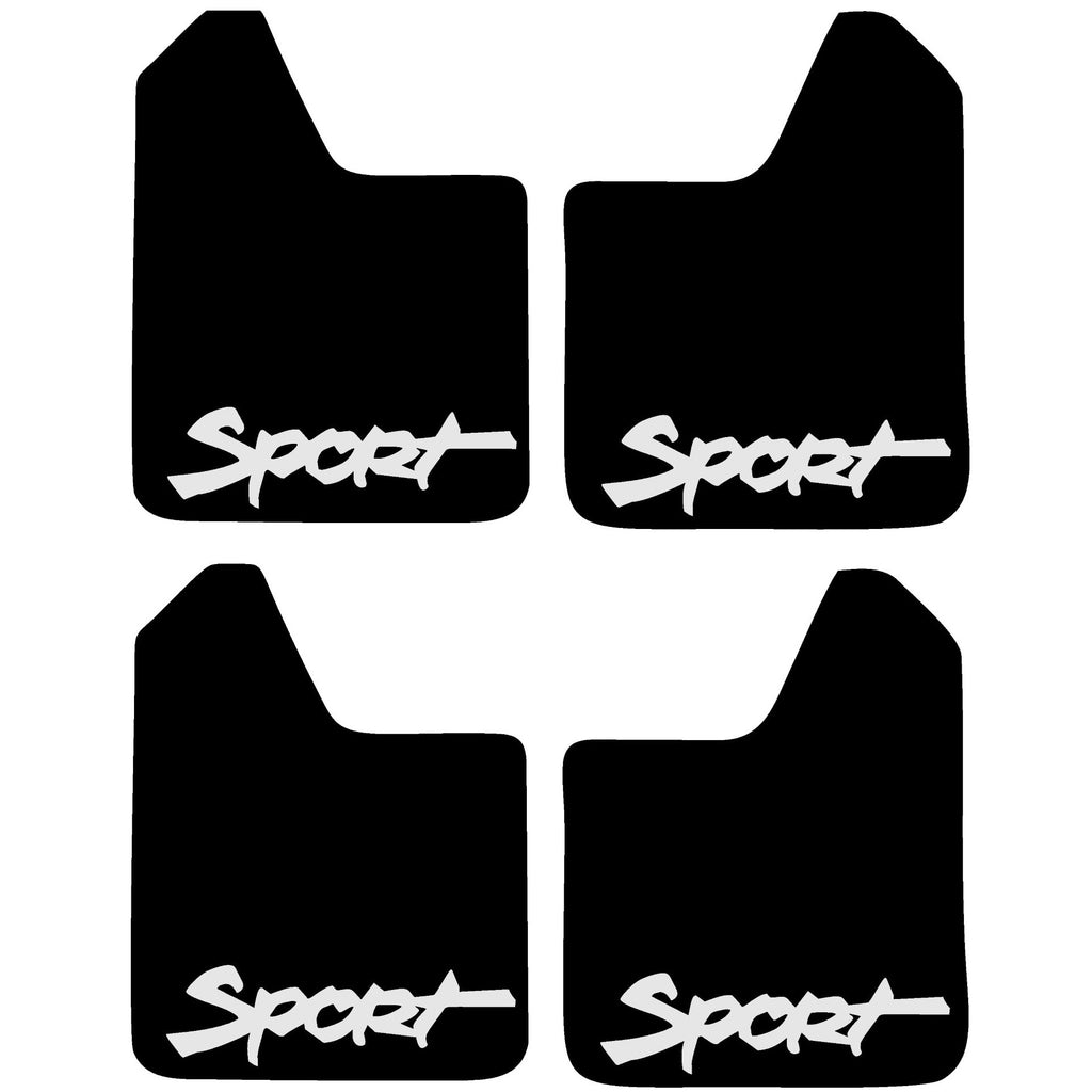 Set 4 Aparatori Noroi SPORT din cauciuc pentru autoturisme, universale,  model Sport, dimensiune 30 x 23cm