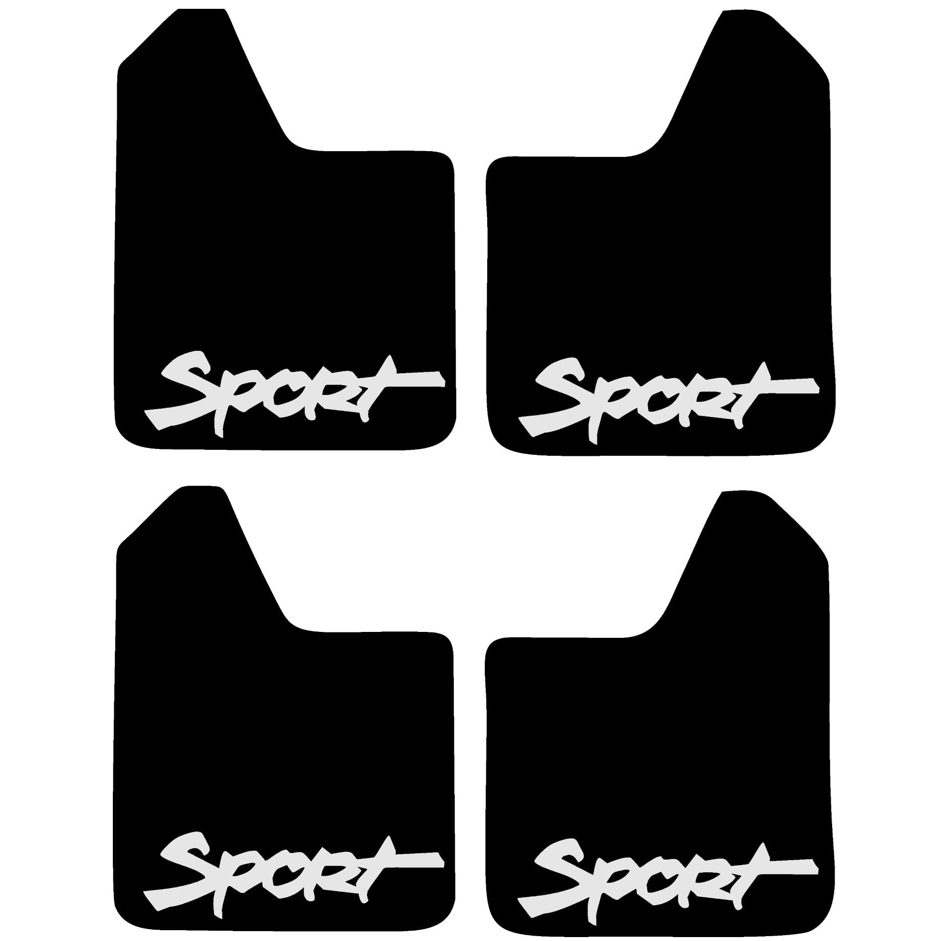 Set 4 Aparatori Noroi SPORT din cauciuc pentru autoturisme, universale,  model Sport, dimensiune 30 x 23cm