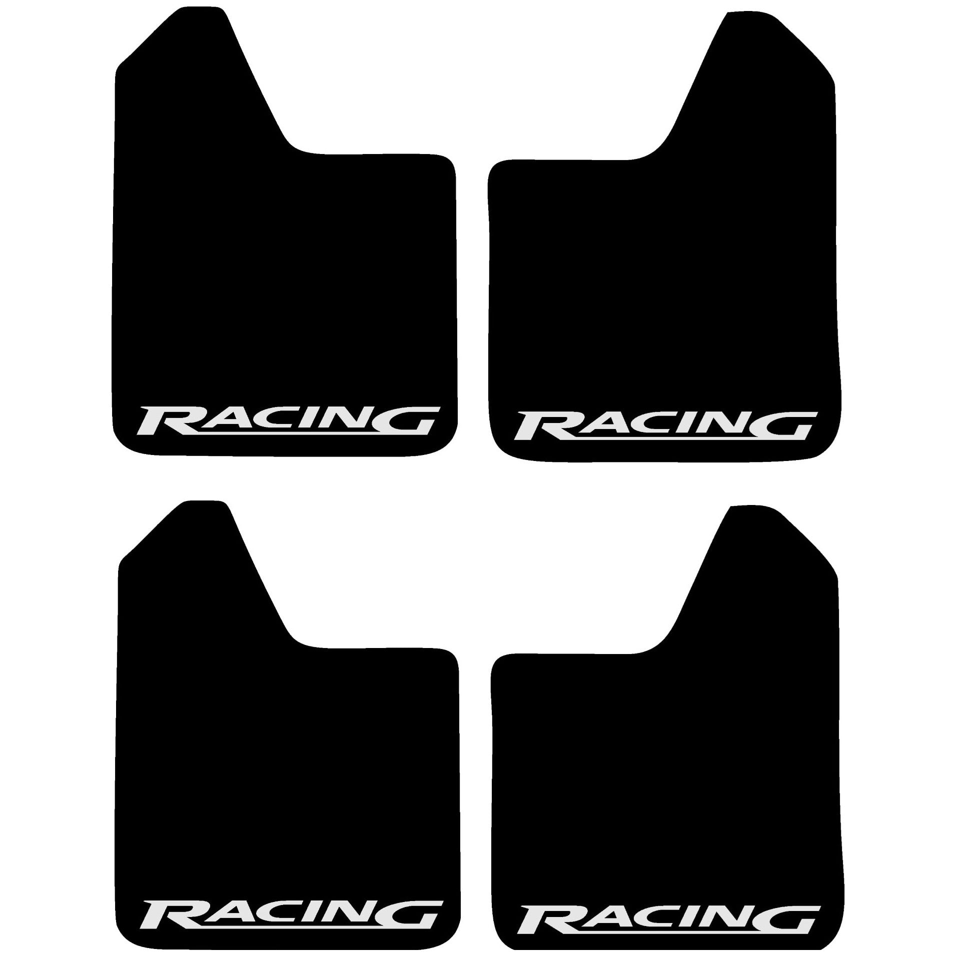 Set 4 Aparatori Noroi SPORT din cauciuc pentru autoturisme, universale,  model Racing, dimensiune 30 x 23cm
